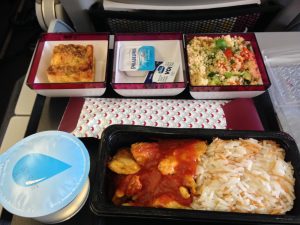 Lunch provided by Qatar Airways