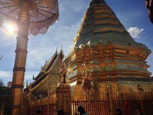 Wat Thraphat Temple in Doi Suthep
